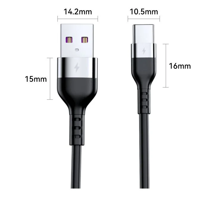 66W 5A Fast Charging Type C Cable 3A Micro USB Spring Car USB Cable for Samsung Xiaomi Redmi Poco Huawei Honor Phone Accessories