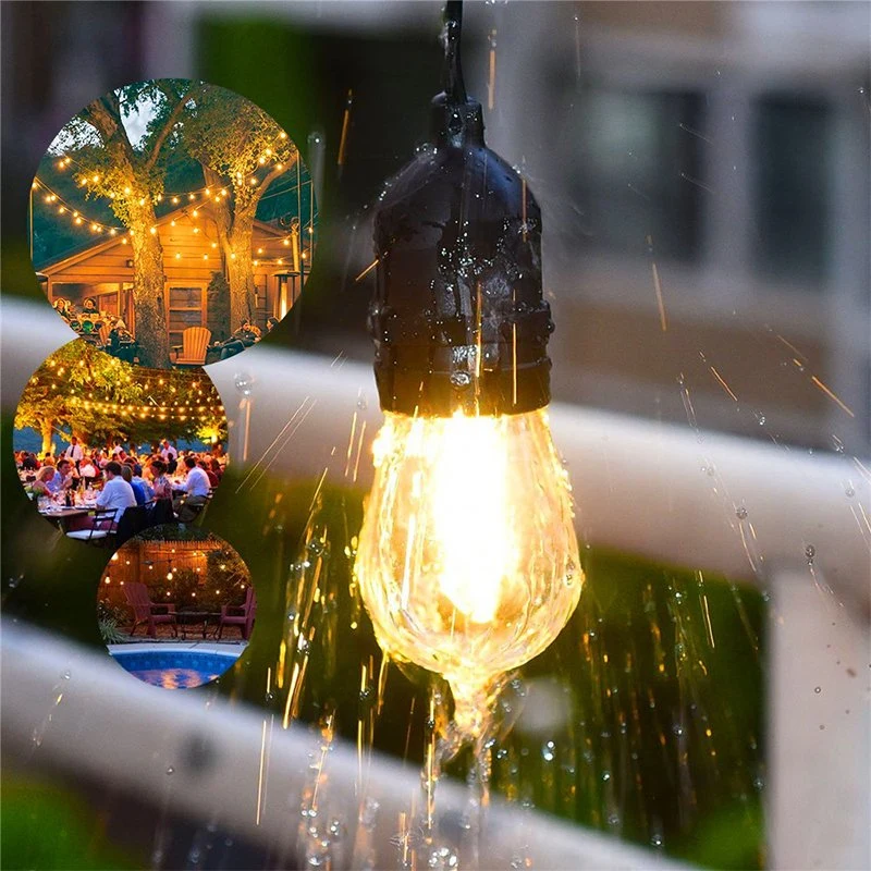 Outdoor Waterproof Garden Light Decoration LED String Lights Vintage Edison Bulb LED Garden Lights Christmas String Light