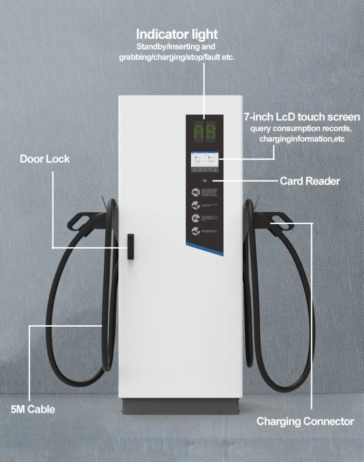 60kw/120kw/ Dual Guns China EV Charger Manufacturer for Car Charging Staion