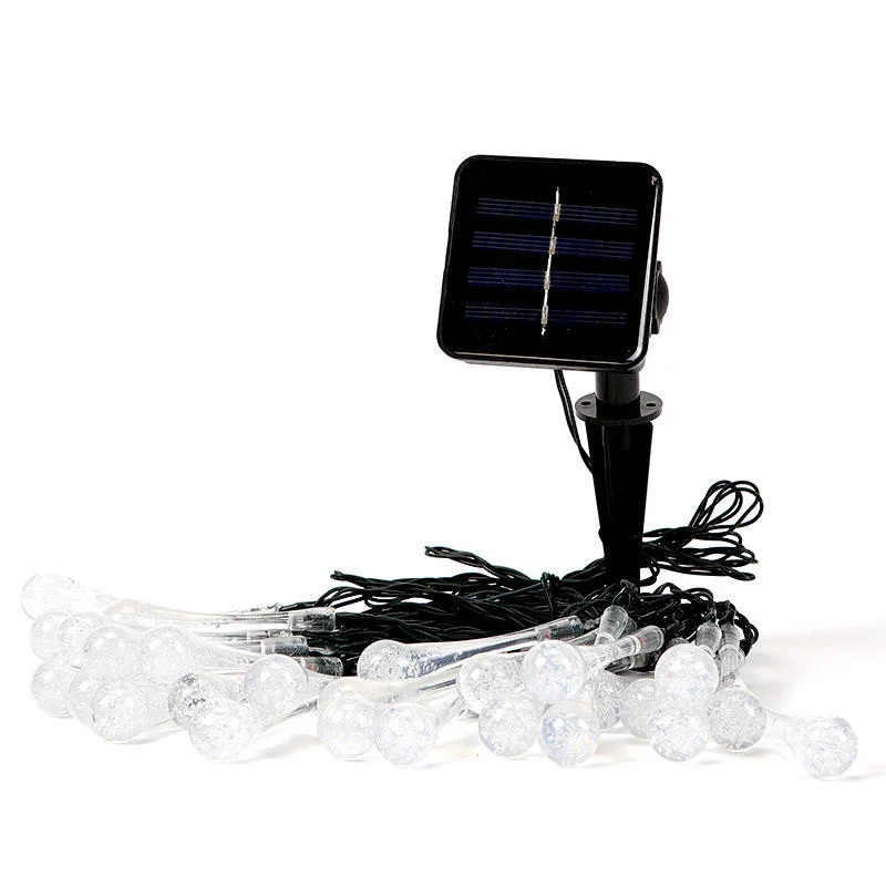 Water Drop Solar String LED Lights for Garden Decoration