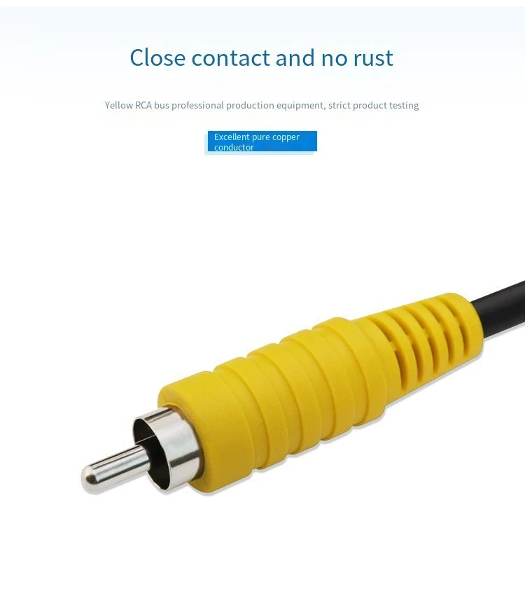 Gold-Plated RCA Male to Female Audio Cable AV Video Coaxial Cable Suitable for Audio