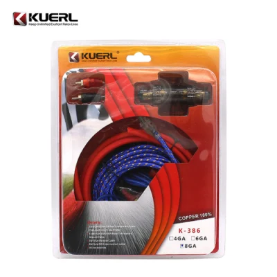 Bestes Auto-Audiokabel-Set, 6 Gauge, blankes Kupfer, Leistungsverstärker-Verkabelungsset