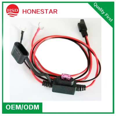 Solar Series Wire Quick Disconnect SAE Plug Car Eyelet Terminal mit Fuse Inline Auto Battery Cables