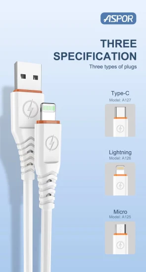 Schnelllade-6-A-Datenkabel für Lightning-Kabel, Telefon-Ladekabel für iPad, iPod, USB, Lightning-Schnelllade-Autoladekabel, ab Werk lieferbar