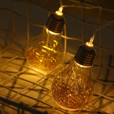 Retro-Edison-Gold-Großbirnen, Neujahrslichter, Lichterketten, Weihnachten, Hochzeit, festliche dekorative Lichter